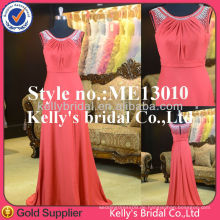 Kelly&#39;s Brautkleid elegantes bescheidenes Mantelkleid billiges rotes Brautjunferkleid Anti-Static, Anti-Falten und Erwachsener Altersgruppenkleid